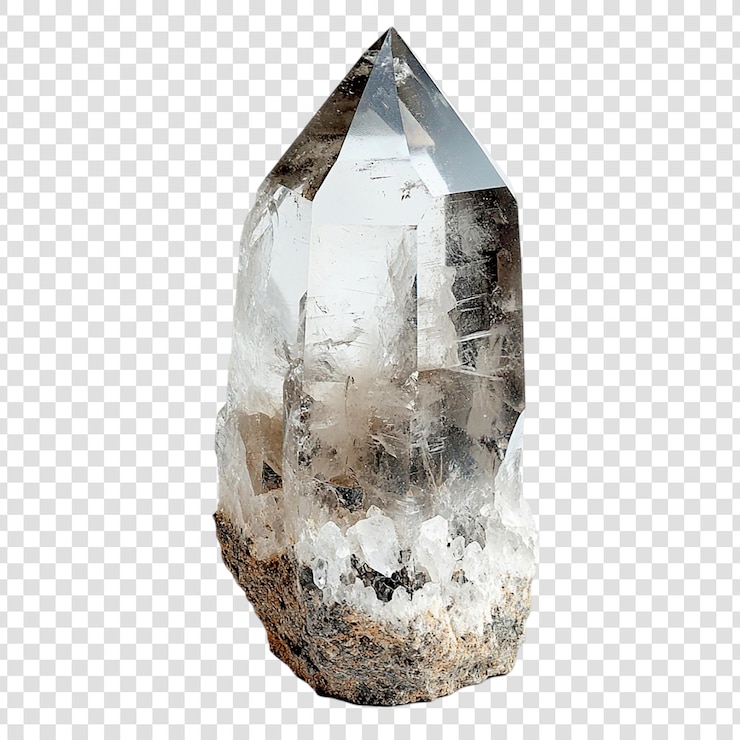 PSD каменный образец драгоценного камня smoky quartz crystal point