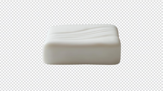 a smooth bar of white soap on a clean white background perfect for health and beauty product promotions or cleaning articles