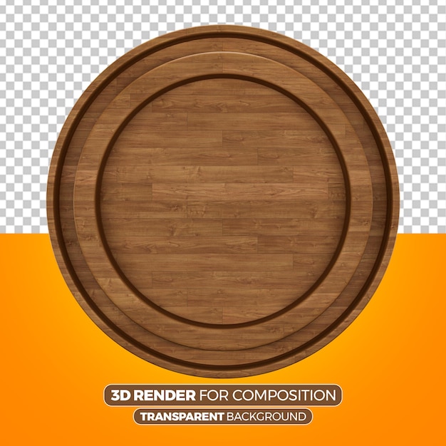 Smooth Flat Round Wooden Panel 2