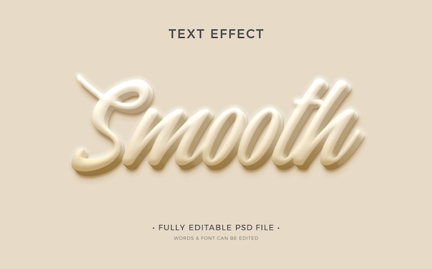 PSD smooth text effect