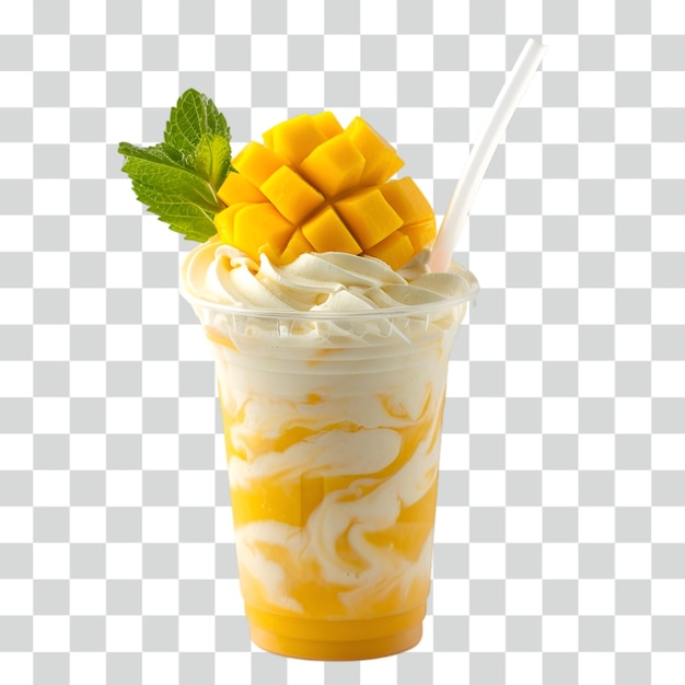 PSD smoothie ice transparent background