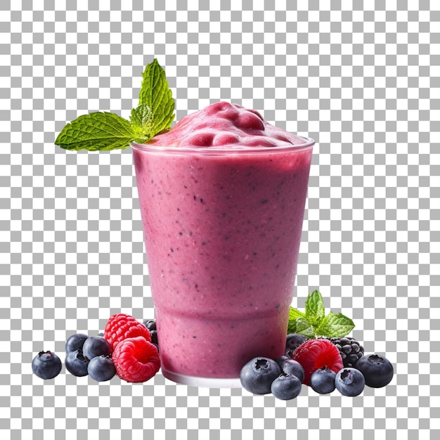 PSD smoothie op doorzichtige achtergrond