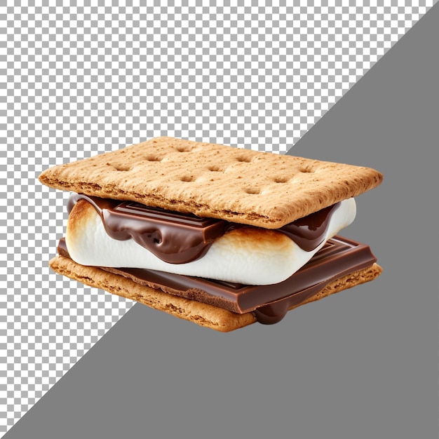 PSD smores against transparent background ai generated