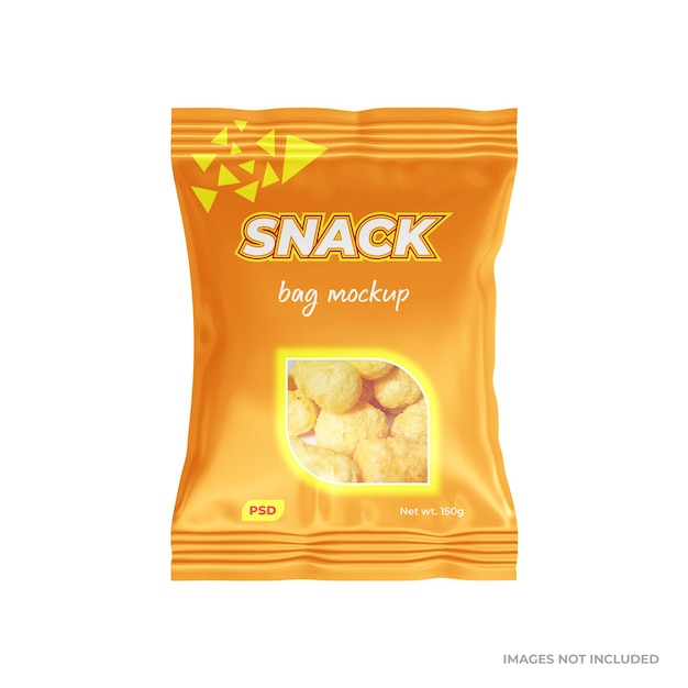 PSD snack bag mockup psd