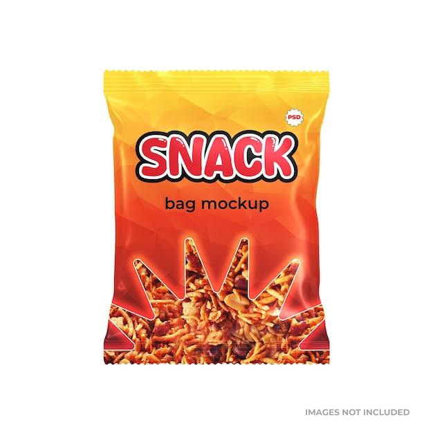 PSD snack bag mockup psd