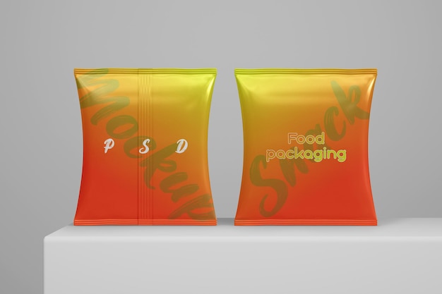 Snack bag mockup