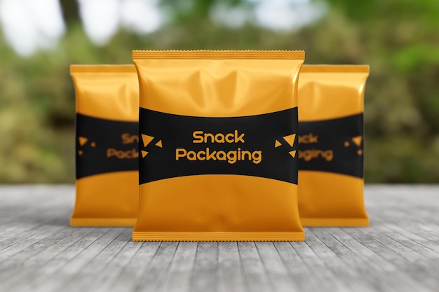 Snack bag mockup