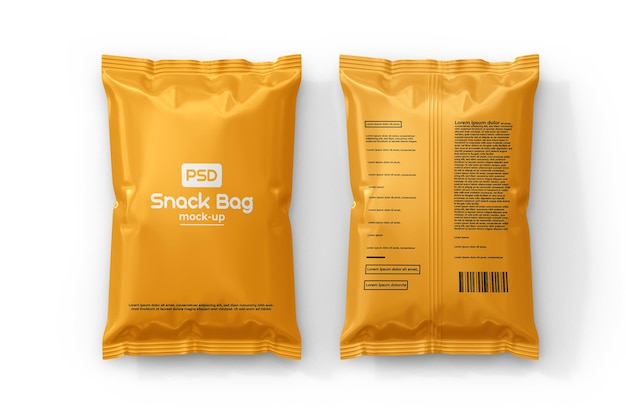 Snack bag mockup