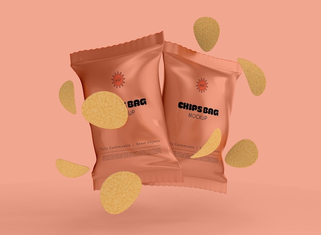 PSD snack bag mockup