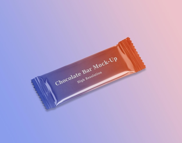 PSD mockup di snack, caramelle e tavolette di cioccolato