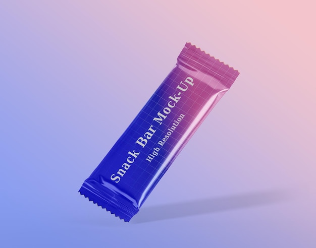Snack, candy and chocolate bar mockup