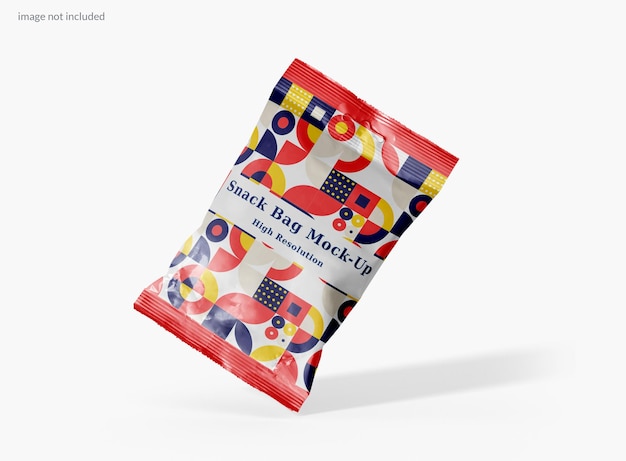 PSD snack foil bag mockup