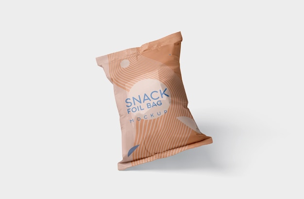 Snack Foil Bag Mockup
