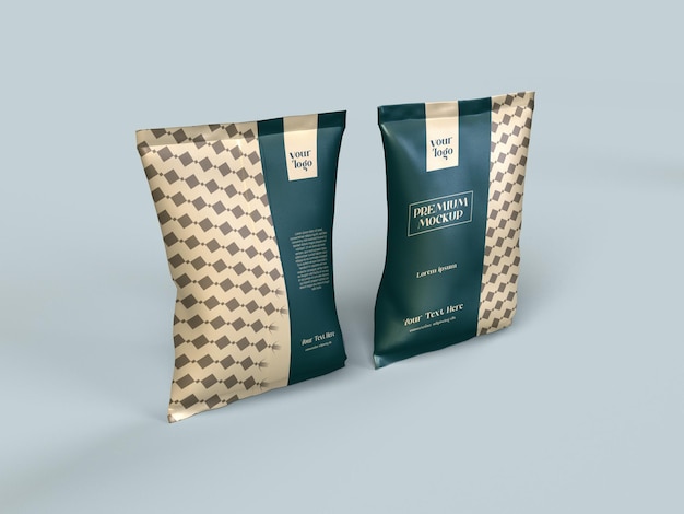 Snack Food Packaging Mockup Design