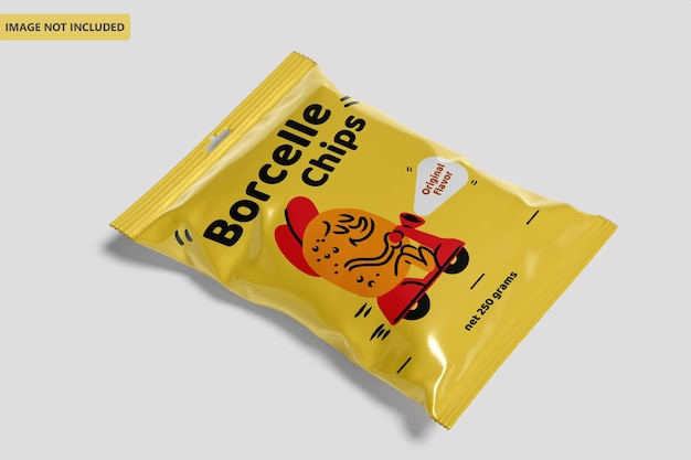 PSD confezione di snack mockup serie 2