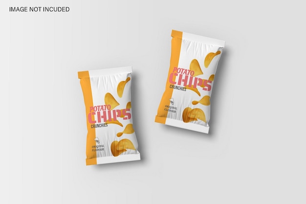 Mockup di confezioni snack