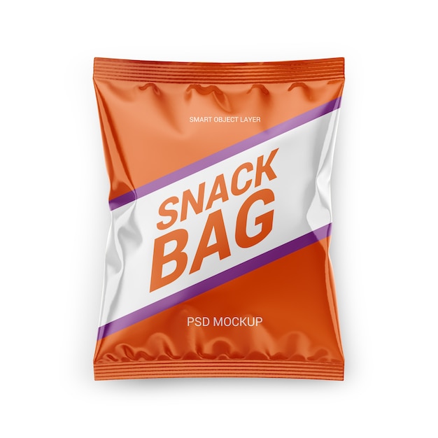 PSD mockup di confezioni snack