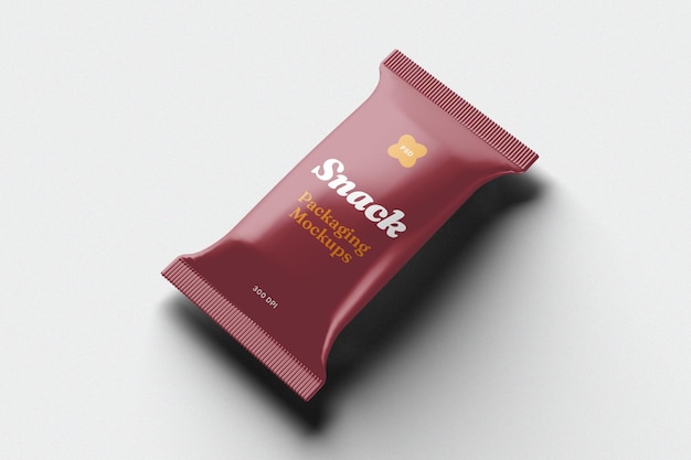 Mockup di confezioni snack