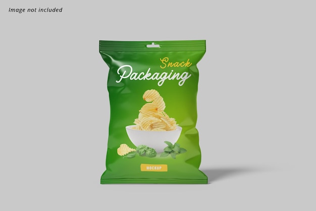 Snack packaging mockup