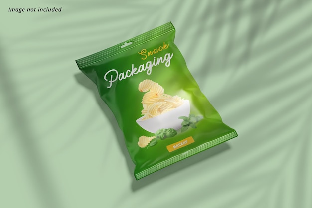 Mockup di confezioni snack