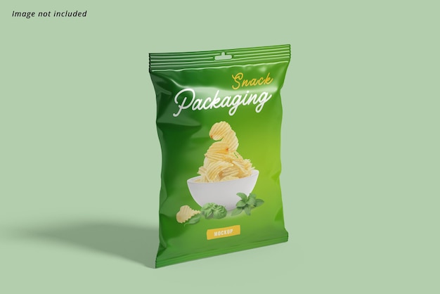 PSD snack packaging mockup