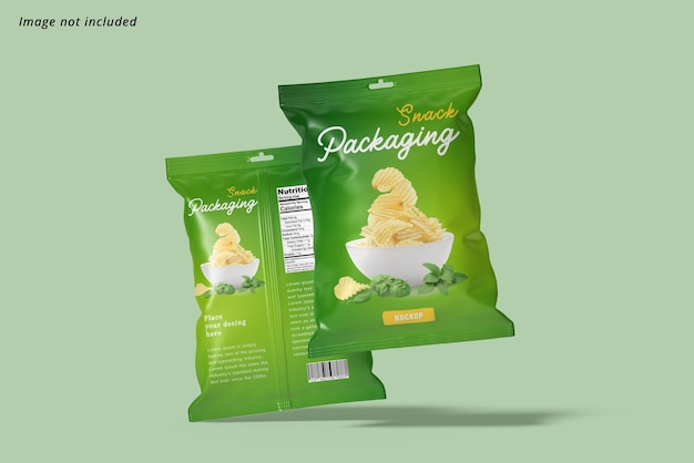 PSD snack packaging mockup
