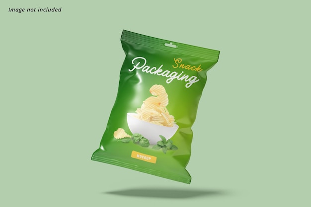 PSD snack packaging mockup