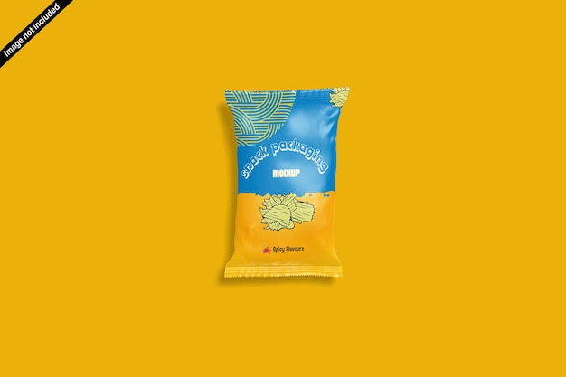 PSD snack packaging mockup