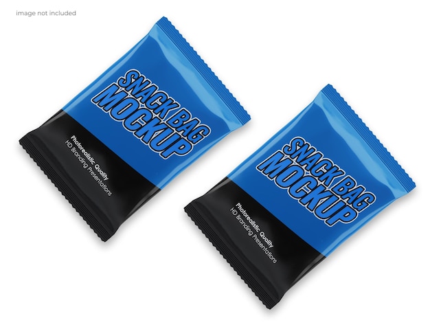 PSD mockup di confezioni snack