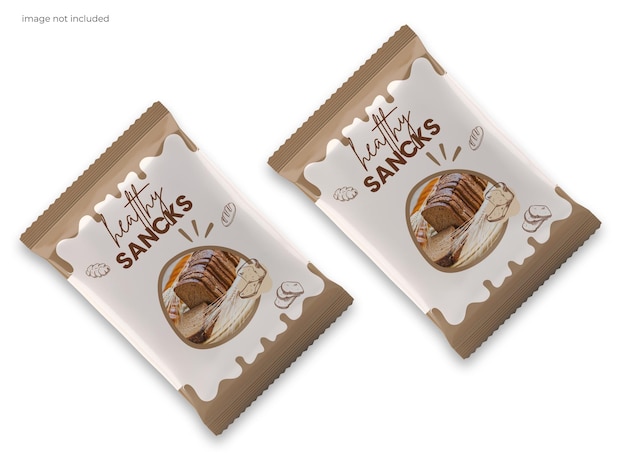 Snack packaging mockup