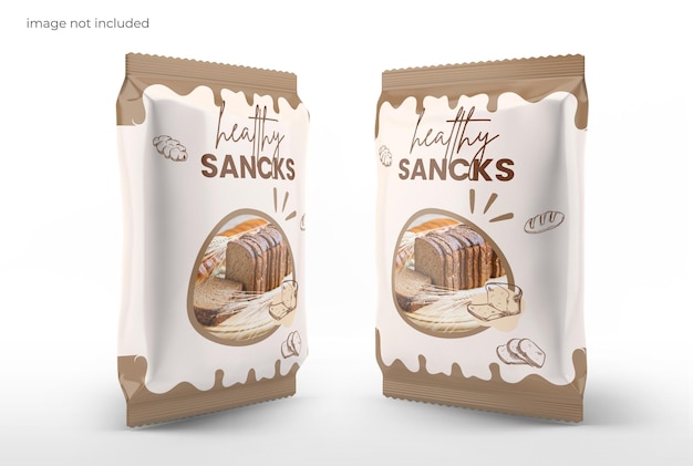 Snack packaging mockup