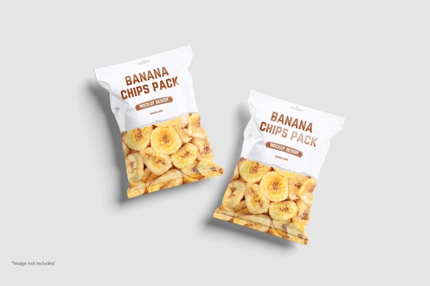 Mockup di confezioni snack