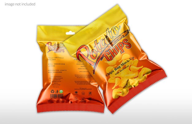 PSD snack packet mockup