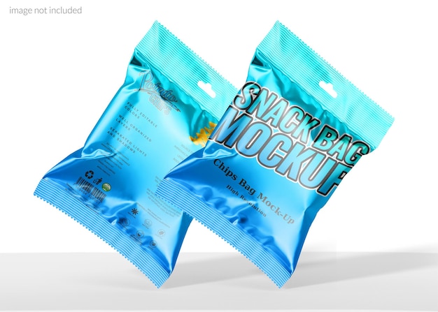 PSD snack packet mockup