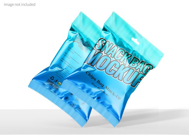 PSD snack packet mockup