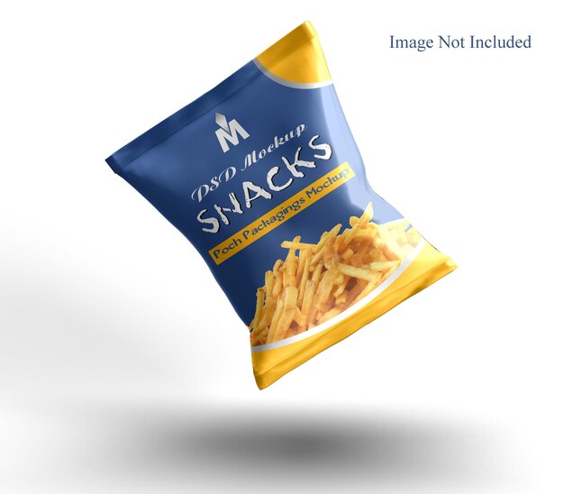 snack pouch mockup photoshop template