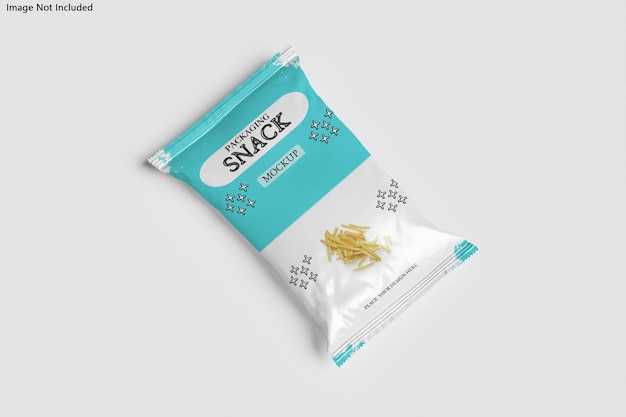 Mockup di pacchetto snack