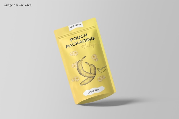 PSD snack pouch packaging mockup