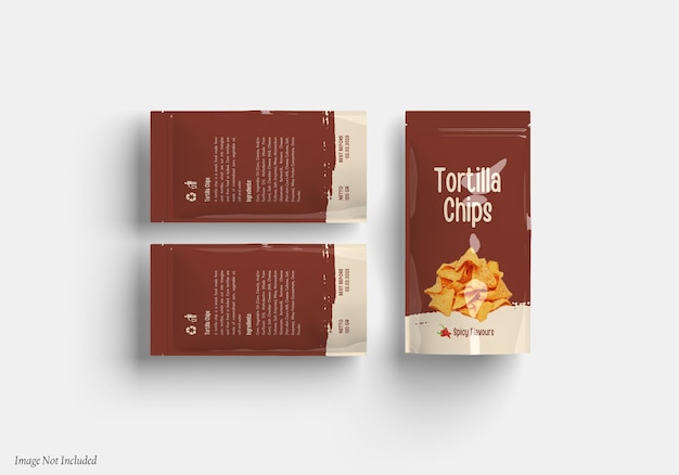 PSD snack pouch sacchetto di plastica mockup premium psd