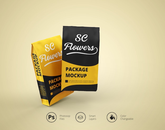 Snacks Package Mockup