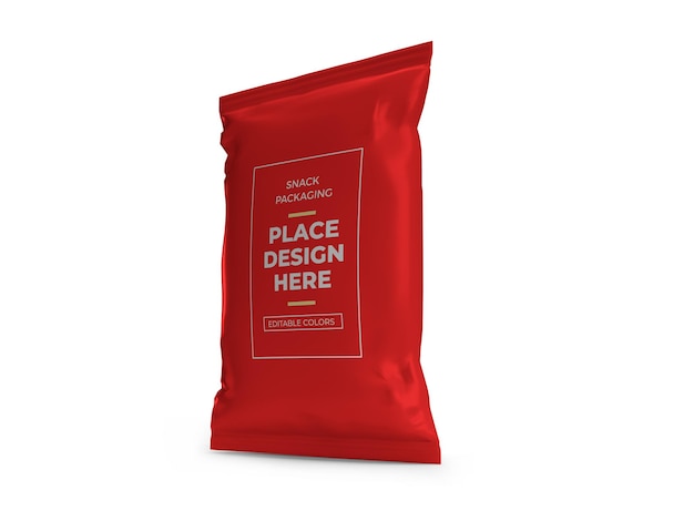 Snackverpakking Mockup-sjabloon PSD