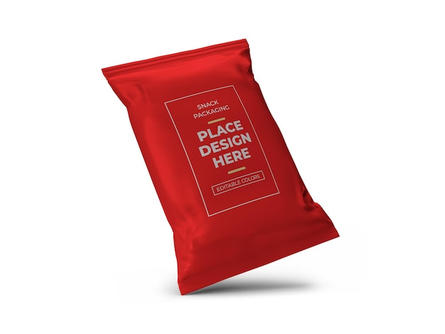 Snackverpakking Mockup-sjabloon PSD
