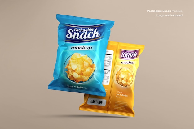 Snackzakje plastic zakmodel psd