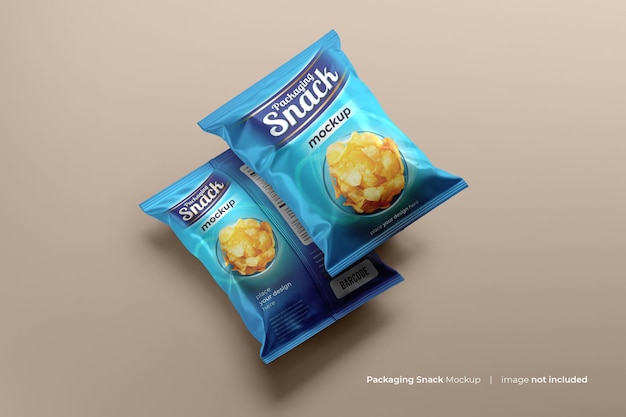 Snackzakje plastic zakmodel psd