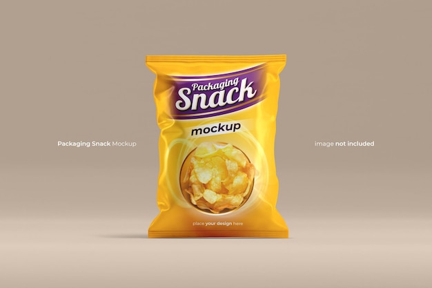 Snackzakje Plastic zakmodel Psd