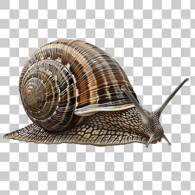 PSD snail sitting on ground