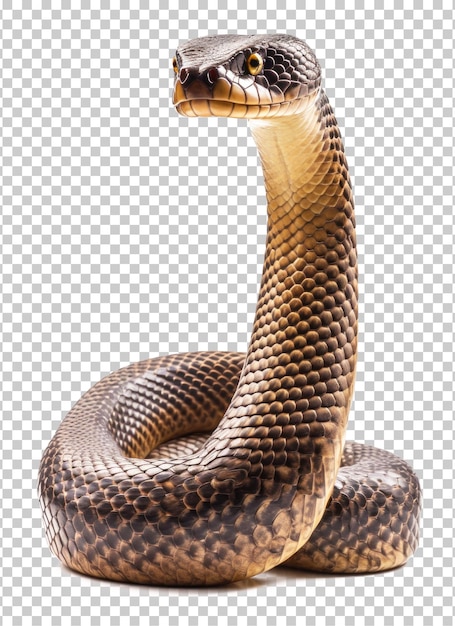 PSD Змея изолирована на прозрачном фоне