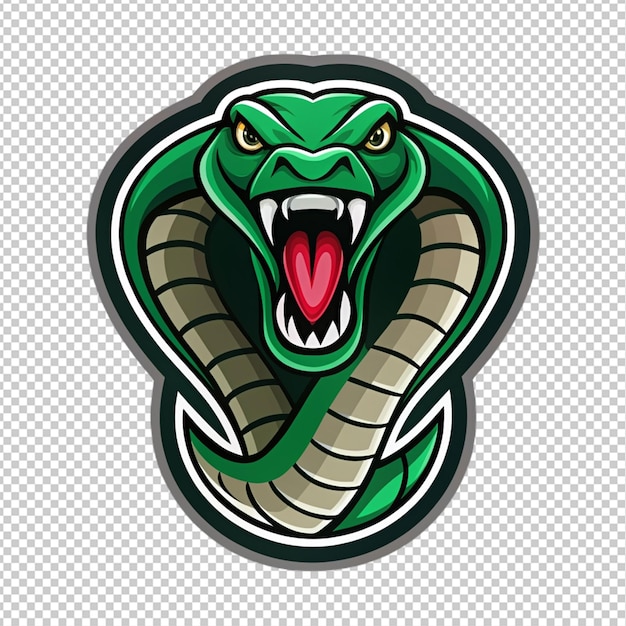 PSD snake logo on transparent background