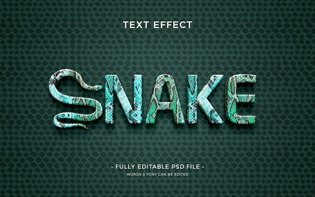 Snake text effect