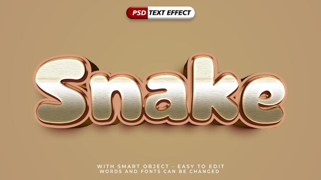 Snake text style effect